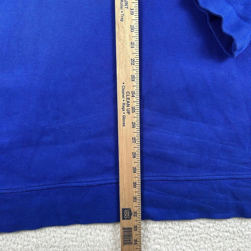 Polo Ralph Lauren Sweatshirt Mens 3XLT Blue 1/4 Zip Mock Neck Big Pony Ski Patch